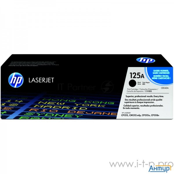 Cb540a Hp Черный картридж  Lj P1215/1515