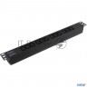 Блок розеток горизонтальный Exegate Serverpro Pdu-19h007 Al-12c13-c20, 19", 1u, Алюминий, 12 Iec 320