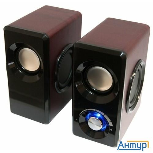 Dialog Stride Ast-25up Cherry - акустические колонки 2.0, 6w Rms, вишневые, питание от Usb