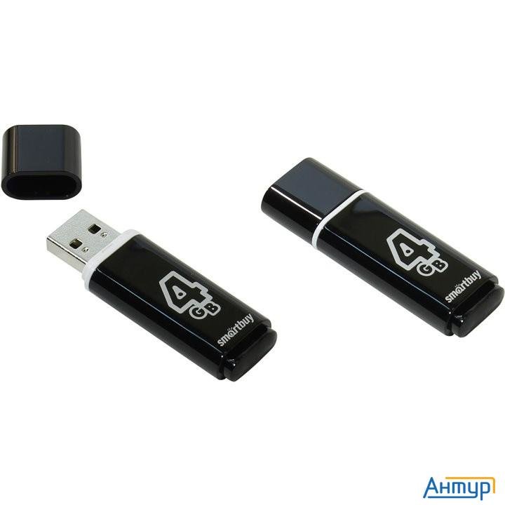 Smartbuy Usb Drive 4gb Glossy Series Black Sb4gbgs-k