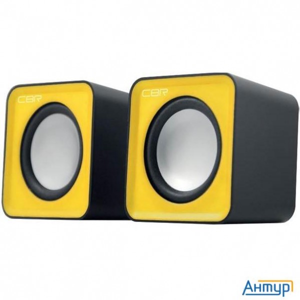 Cbr Cms 90 Yellow, Акустическая система 2.0, питание Usb, 2х3 Вт (6 Вт Rms), материал корпуса пласти