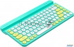 Клавиатура A4tech Fstyler Fbk30 зеленый Usb беспроводная Bt/radio Slim Multimedia (fbk30 Avocado)