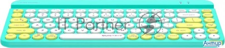 Клавиатура A4tech Fstyler Fbk30 зеленый Usb беспроводная Bt/radio Slim Multimedia (fbk30 Avocado)