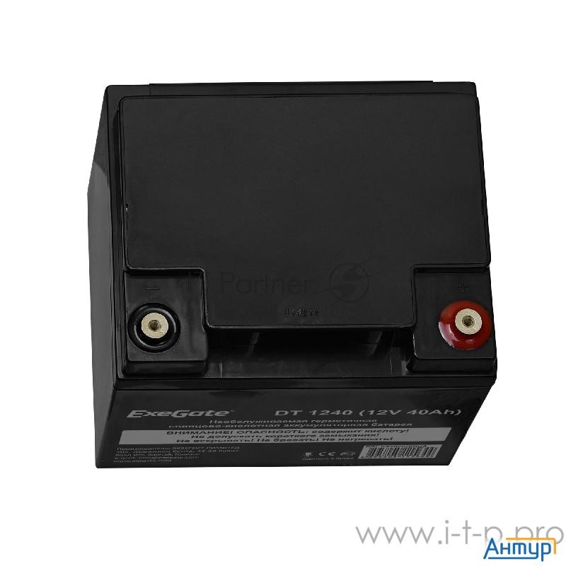 Аккумуляторная батарея Exegate Dt 1240  12v 40ah , клеммы под болт М5