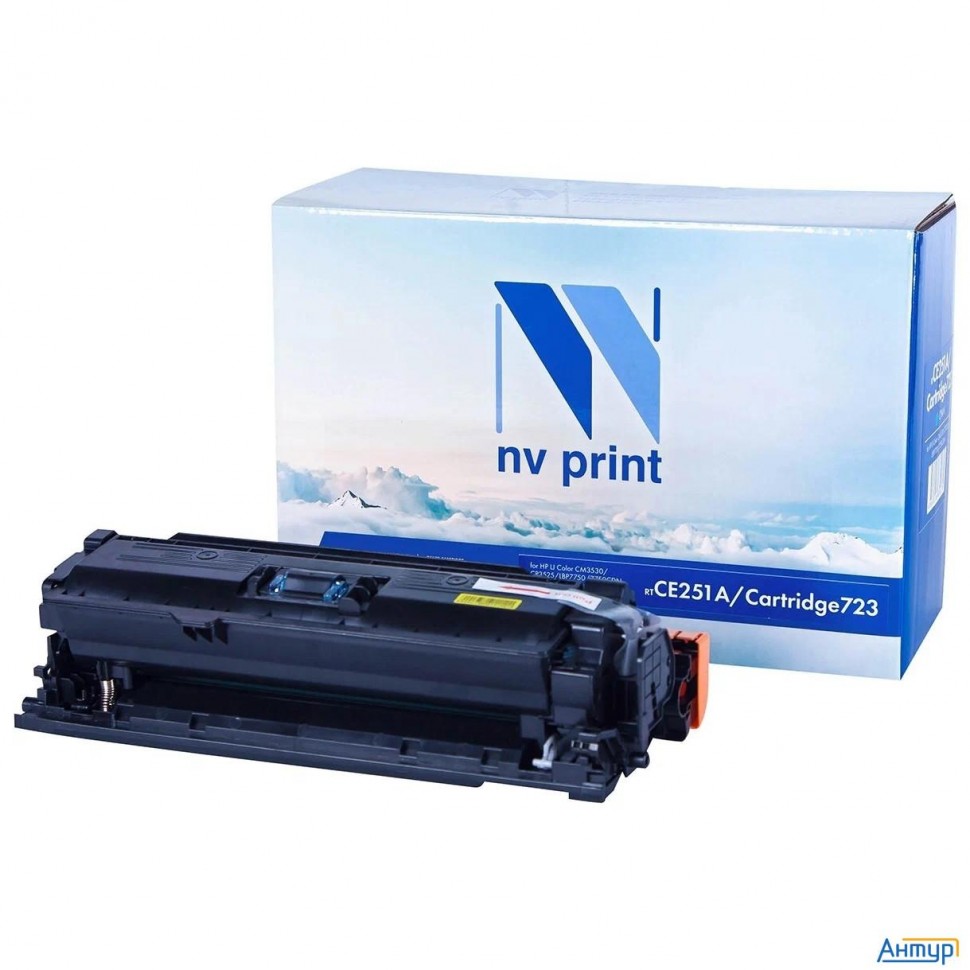 Картридж Nvp совместимый Nv-ce251a/nv-723 Cyan универсальные для Hp/canon Color Laserjet Cp3525/ Cp3