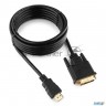 Кабель Hdmi-dvi Gembird, 3.0м, 19m/19m, Single Link, черный, позол.разъемы, экран Cc-hdmi-dvi-10