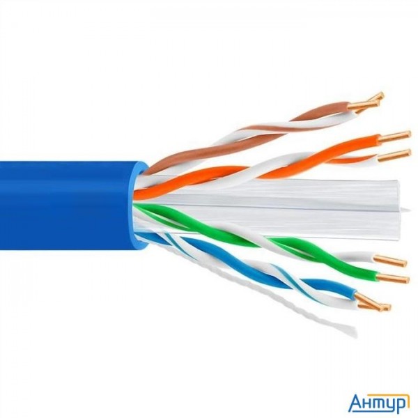 5bites Express Us6575-305b-bl Utp / Solid / 6cat / 23awg / Copper / Pvc / Blue / 305m