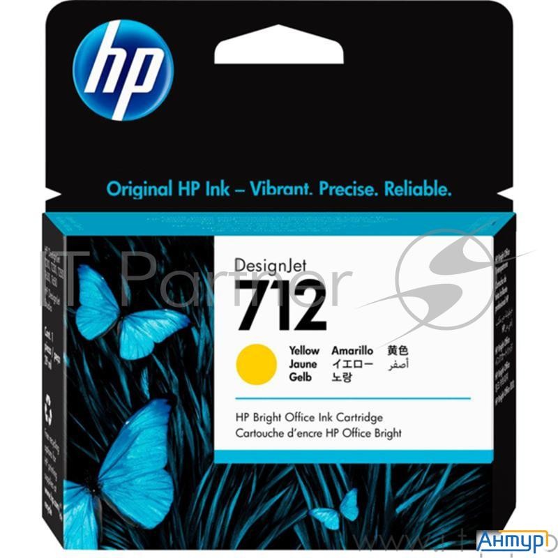 Картридж струйный Hp 712 3ed69a желтый  29мл  для Hp Dj Т230/630