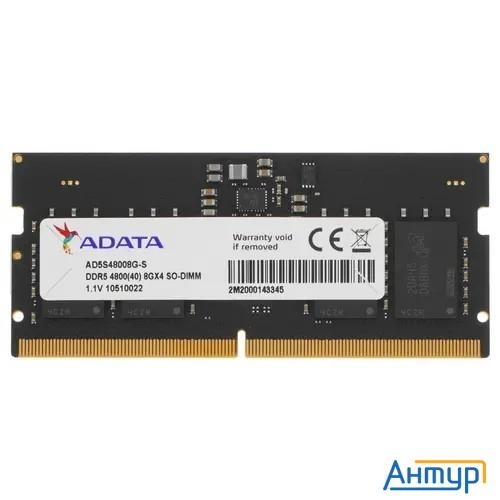 Ddr5 Adata 8gb Ddr5-4800 Ad5s48008g-s, Cl40, 1.1v So-dimm