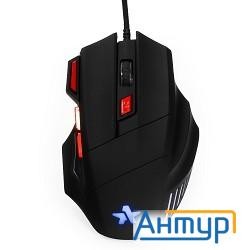 Гарнизон Мышь игровая Gm-720g черн. Usb, "Хара", код "survarium",  чип Х3, софт тач, 2400 Dpi, 6 кн