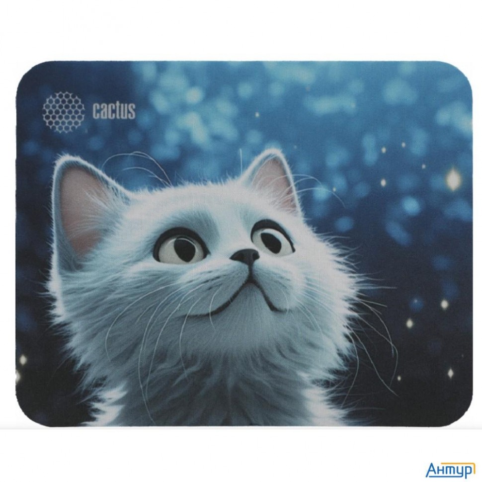 Коврик для мыши Cactus White Cat 220x180x2мм (cs-mpc-p06xs)