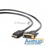 Кабель Displayport-dvi Gembird/cablexpert  1м, 20m/19m, черный, экран, пакет(cc-dpm-dvim-1m)