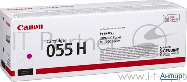 Тонер Картридж Canon 055 H M 3018c002 пурпурный  5900стр.  для Canon Mf645cx/mf643cdw/mf641cw/lbp623
