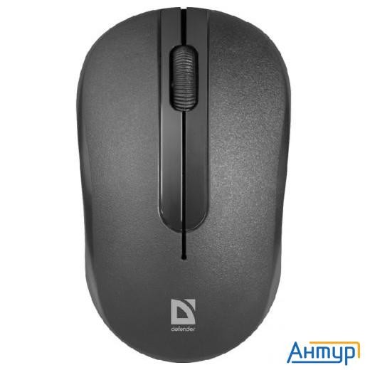 Defender Hit Mm-495 { Беспроводная оптическая мышь, черный,3 кнопки,1600 Dpi  } [52495]