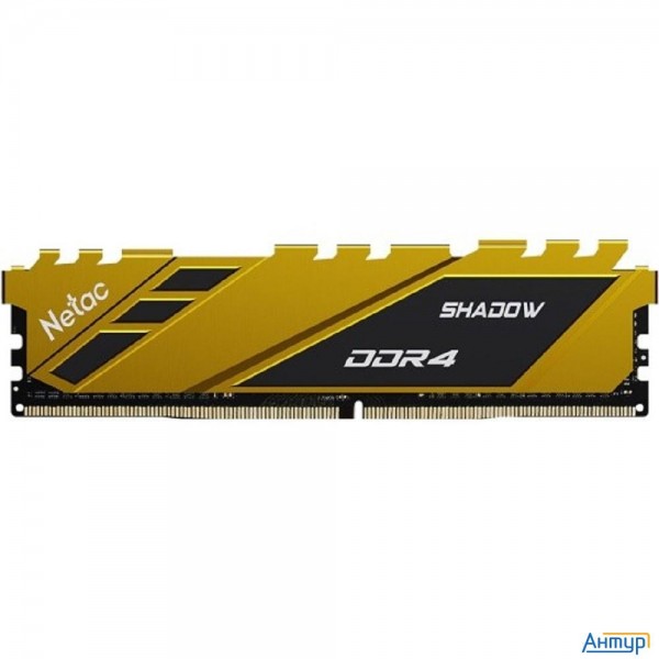Модуль памяти Netac Shadow Ddr4 3200Мгц 8gb Cl16 Yellow (ntsdd4p32sp-08y)