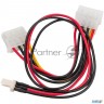 Кабель питания Cablexpert Cc-psu-5, для вентилятора 12v, Molex -> Molex + 2pin, 15см