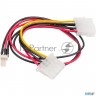 Кабель питания Cablexpert Cc-psu-5, для вентилятора 12v, Molex -> Molex + 2pin, 15см