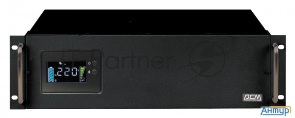 Источник бесперебойного питания Powercom King Pro Rm Kin-3000ap Lcd 1800Вт 3000ВА черный