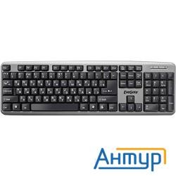 Клавиатура Exegate Ly-401, <usb, серебристый корпус, 104кл, Enter большой> Color Box