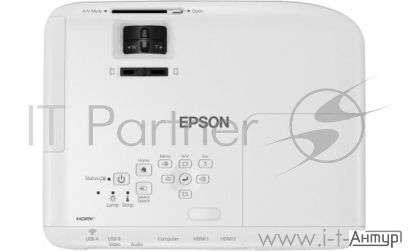 Проектор Epson Eb-fh06 White (lcd, 1920?1080, 3500lm, 16000:1, 2.7 Kg) (v11h974040)