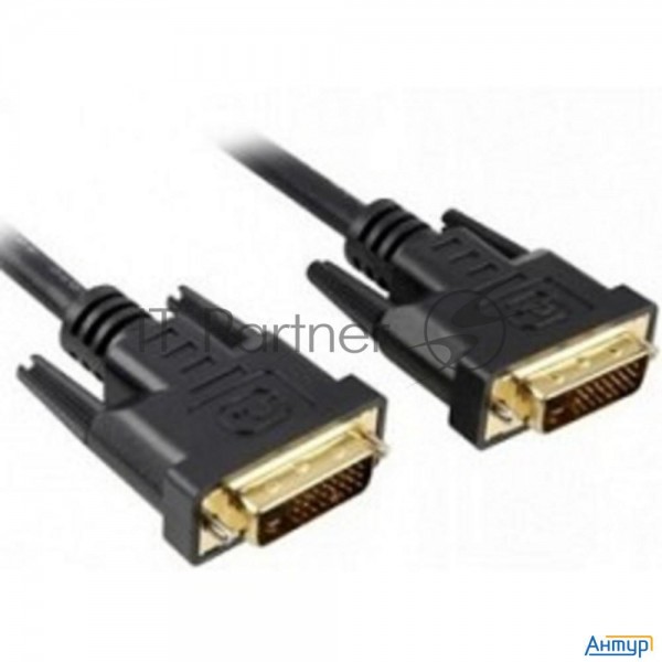 Кабель Dvi Dual Link (25m-25m) 3м Exegate, позолоченные контакты