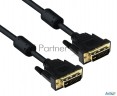 Кабель Dvi Dual Link (25m-25m) 3м Exegate, позолоченные контакты