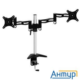 Cactus Cs-vm-d08-al серебристый  Кронштейн для 2-х мониторов 13"-27" макс.8кг настольный поворот и н