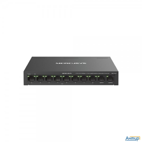 Mercusys Ms110cp Настольный коммутатор с 8 портами Poe+ 10/100 Мбит/c и 2 гигабитными портами
