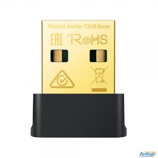 Tp-link Archer T2ub Nano Ac600 Ультракомпактный двухдиапазонный Wi-fi Usb-адаптер Bluetooth 4.2