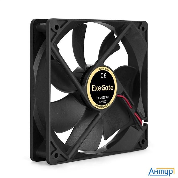 Exegate Ex294048rus Вентилятор Exegate Ex12025s2p, 120x120x25 мм, Sleeve Bearing (подшипник скольжен
