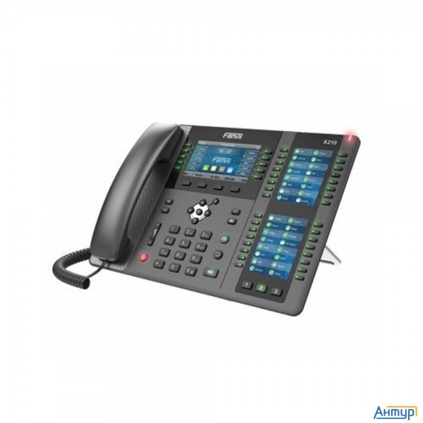 Fanvil X210 20 линии Sip, Hd аудио,имеет цветной дисплей 4.3 дюймов 480x272, 3 ЖК дисплея, имеет 2 п