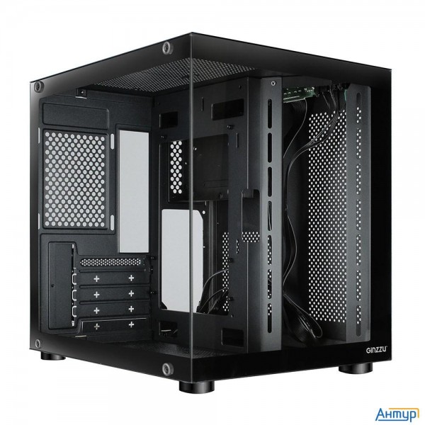 Ginzzu V100 закаленное стекло 1*usb 3.0,1*usb 2.0, Au Matx