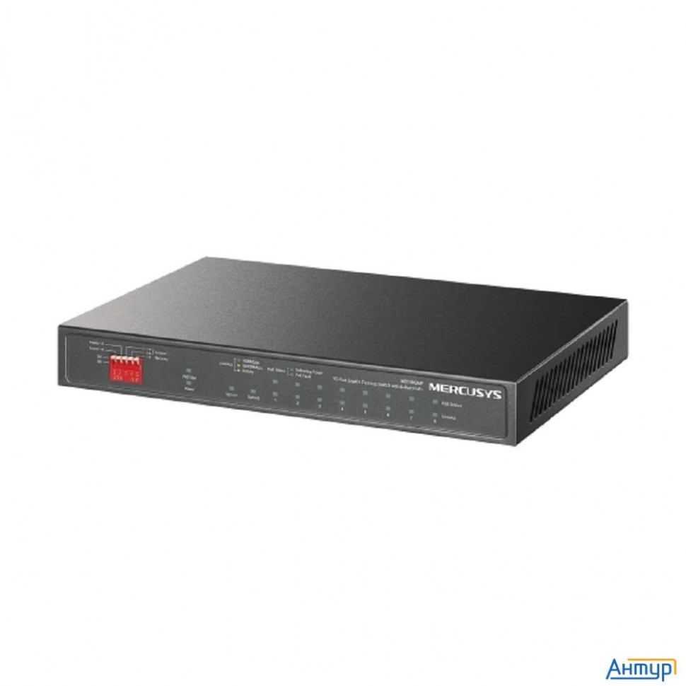 Mercusys Ms110gmp 10-портовый гигабитный настольный коммутатор с 8 портами Poe+