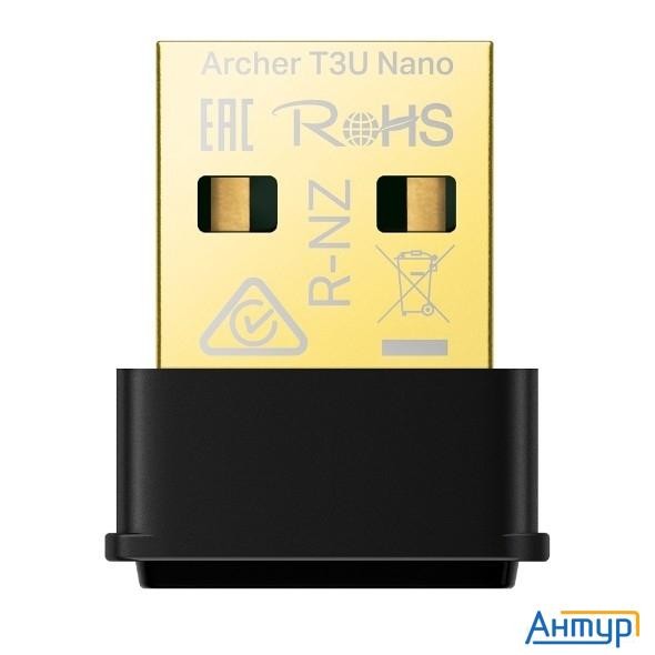 Tp-link Archer T3u Nano Ac1300 Ультракомпактный Wi-fi Usb-адаптер с поддержкой Mu-mimo