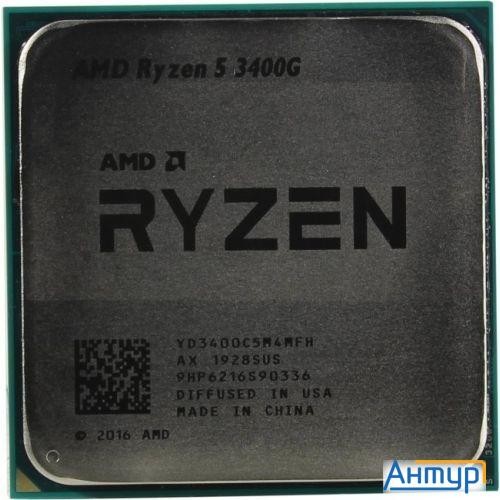 Cpu Amd Ryzen 5 3400g Oem   Yd3400c5m4mfh