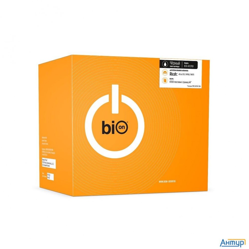 Bion Bcr-af1270d Картридж для Ricoh {aficio 1515/mp161/mp171} (6000  стр.), Черный, с чипом