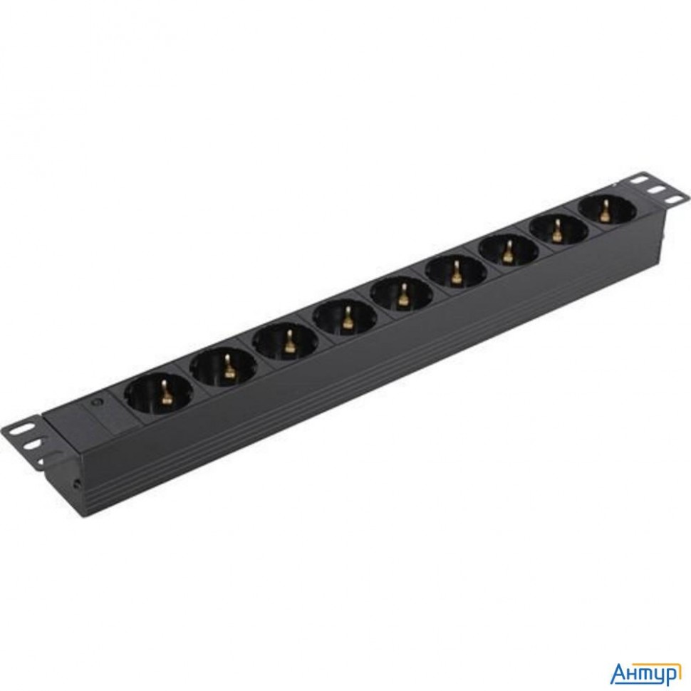 Exegate Ex280847rus Блок розеток Exegate Serverpro Pdu-19h901 Al-9s-c14, 19",1u,алюм, 9schuko, С14