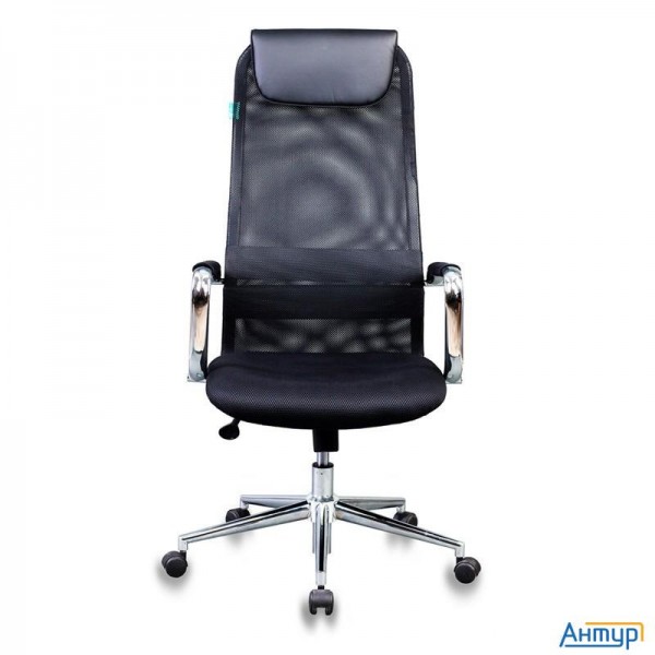 Кресло руководителя Бюрократ Kb-9n/black черный Tw-01 Tw-11 сетка крестовина хром 1140271]