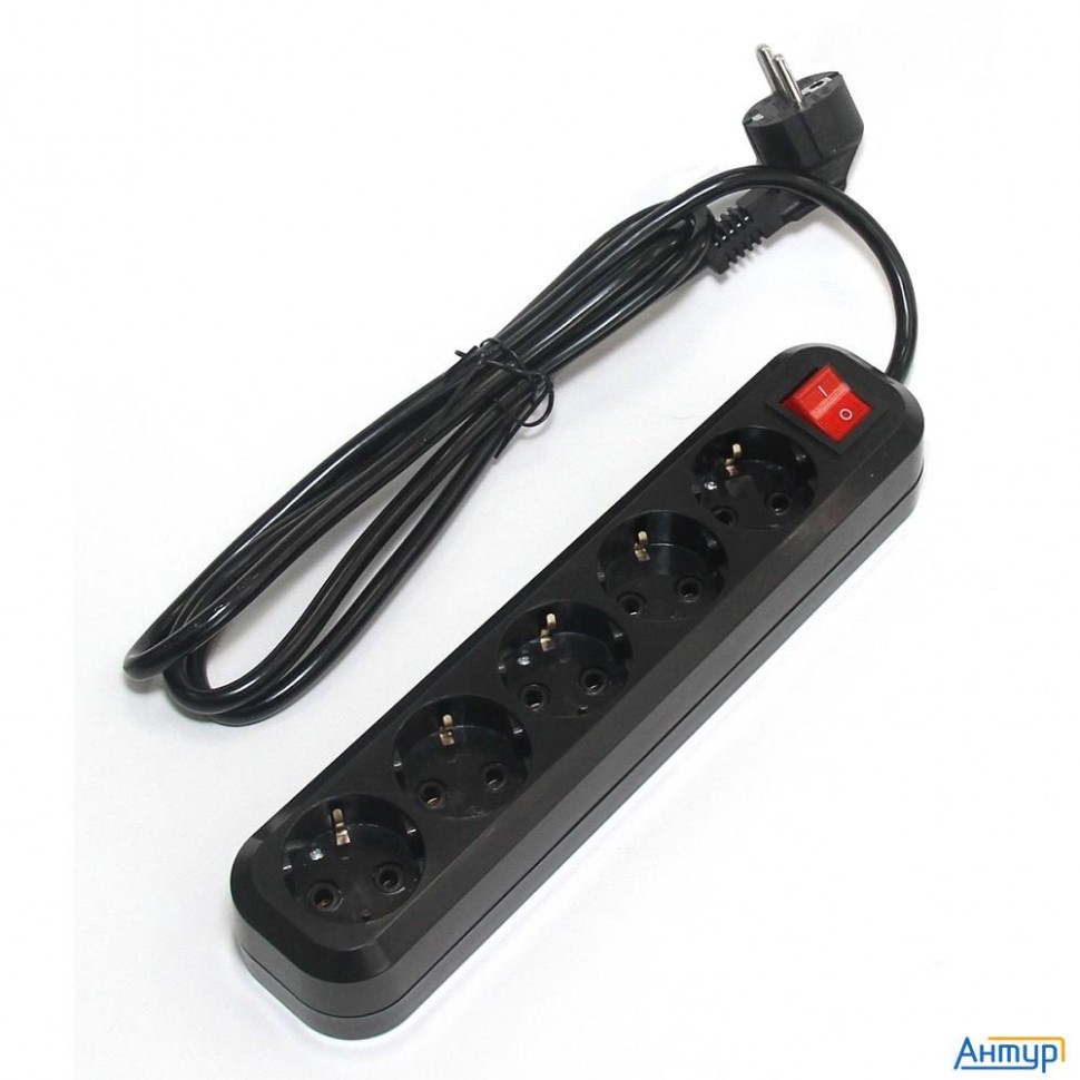 5bites Sp5b-318 Сетевой фильтр 5s / 3*1.5mm2 / 16a / Abs / 1.8m / Black