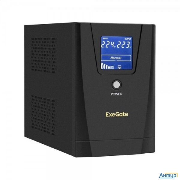 Exegate Ex292803rus ИБП Exegate Specialpro Smart Llb-1600.lcd.avr.2sh.3c13 <1600va/950w, Lcd, Avr, 2