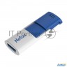 Флеш Диск Netac U182 Blue 64gb  Nt03u182n 064g 30bl , Usb3.0, сдвижной корпус, пластиковая бело синя