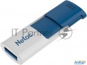 Флеш Диск Netac U182 Blue 64gb  Nt03u182n 064g 30bl , Usb3.0, сдвижной корпус, пластиковая бело синя