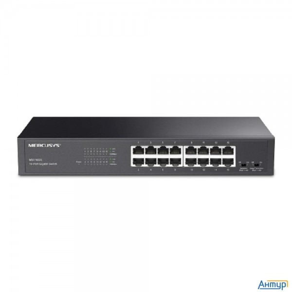 Mercusys Ms116gs Коммутатор с 16 гигабитными портами для размещения на столе или в стойке