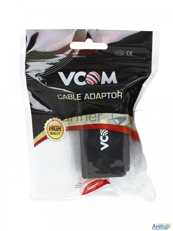 Соединительный бокс для витой пары Utp Cat. 5e, 6 T568a/b, Idc: Krone, черный Vcom <nm211>