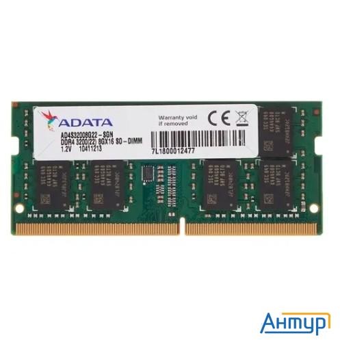 Adata 8gb Ddr4 3200 So-dimm Premier Ad4s32008g22-sgn,  Cl22, 1.2v