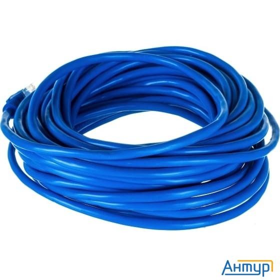 Патч-корд Utp Cablexpert Pp12-10m/b кат.5e, 10м, литой, многожильный (синий)