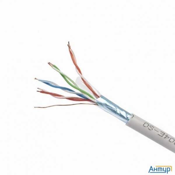Cablexpert Кабель Ftp 5e, 4 пары, 0.48мм, Caa, 305м серый [fpc-5004e-sol]