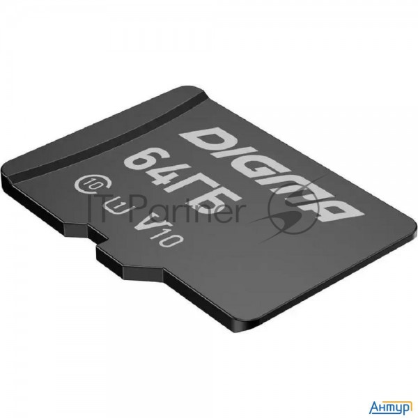 Флеш карта Microsdxc 64gb Class10 Digma Card10 + Adapter