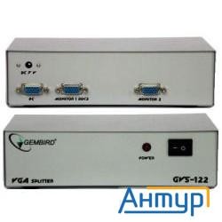 Gvs122  Разветвитель сигнала Vga на 2 монитора (gembird)