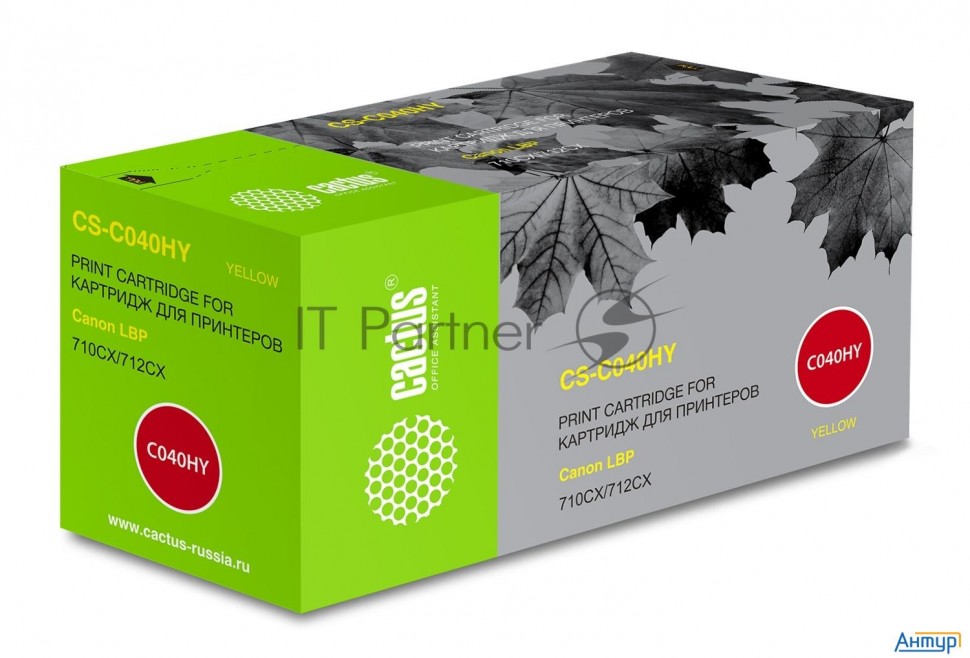 Тонер-картридж Cactus Cs-c040hy желтый (10000стр.) для Canon Lbp 710cx I-sensys/712cx I-sensys